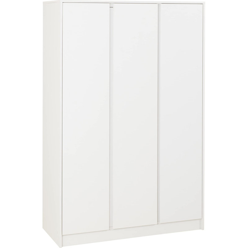 Braunstein 3 Door Wardrobe, White