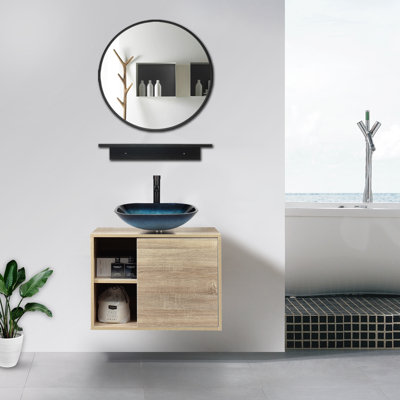 Flagg 24'' Single Bathroom Vanity with Resin Top
