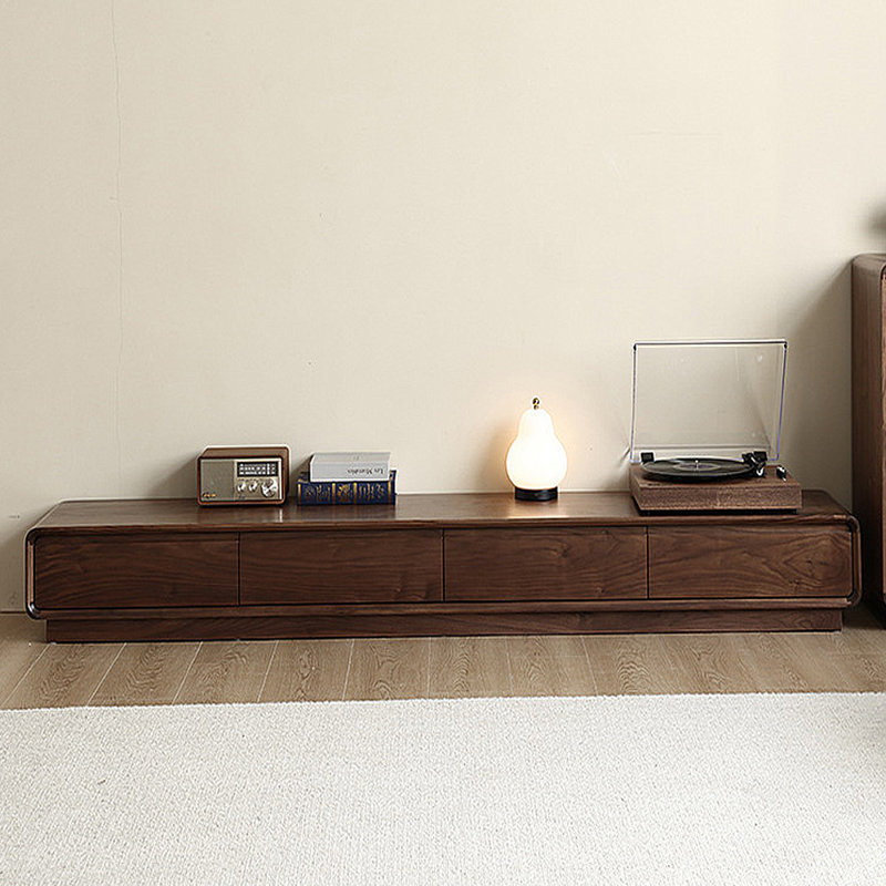 Meuble télé moderne et minimaliste, H 10,24 po x L 94,49 po x l 15,75 po