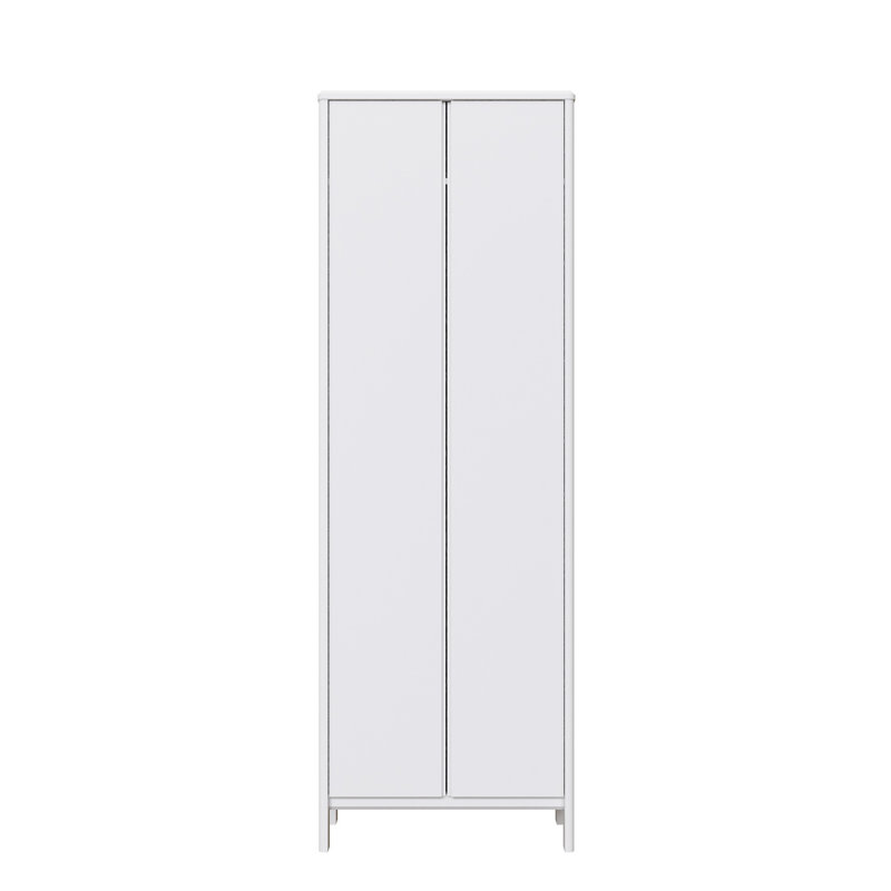 2 Door Wardrobe, White