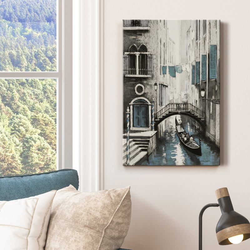 Venise I - reproduction d'art, H 18 po x l 12 po x P 1 po, Toile tendue, Pas de tapis
