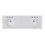 Meuble-lavabo double 66 po avec comptoir en quartz Alsup
