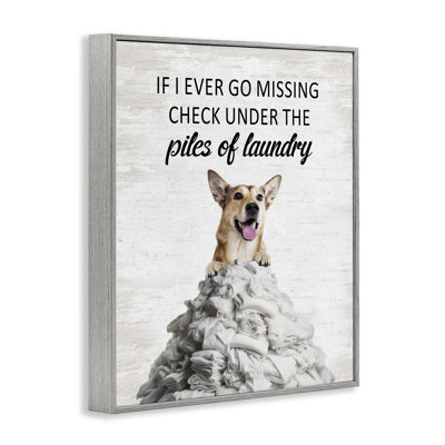 «Piles Of Laundry Dog», estampe numérique giclée