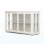 Armoire de rangement de cuisine avec porte en verre transparent