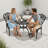 Outdoor 3-Piece Cast Aluminum Iris Bistro Set-501288086