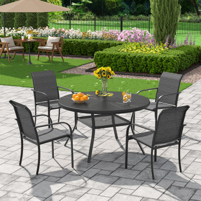 4-Person Outdoor Aluminum Patio Dining Set