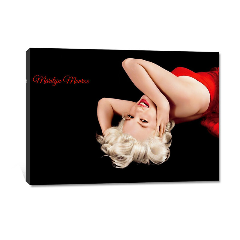 Marilyn Monroe - Photographie sur toile tendue, H 18 po x l 24 po