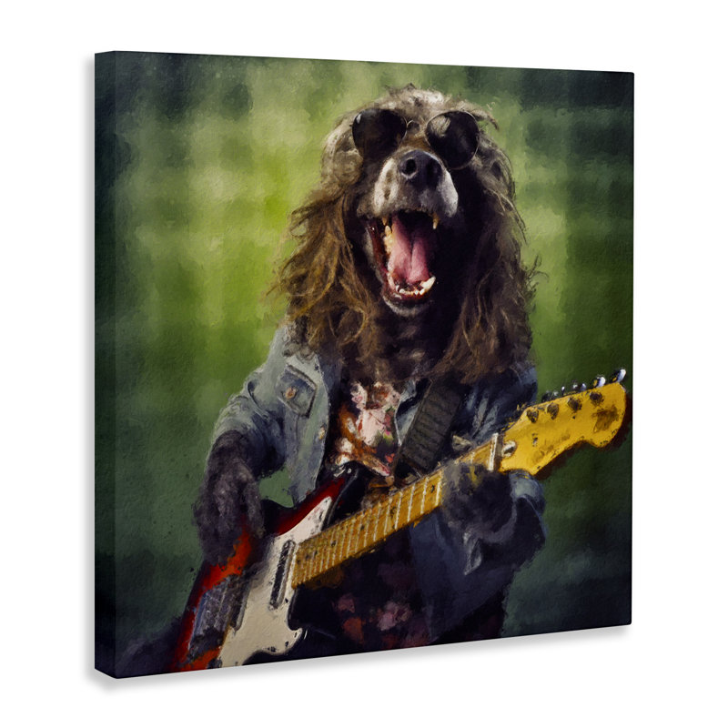 Musicien Mutt Halen, toile par Sean Parnell