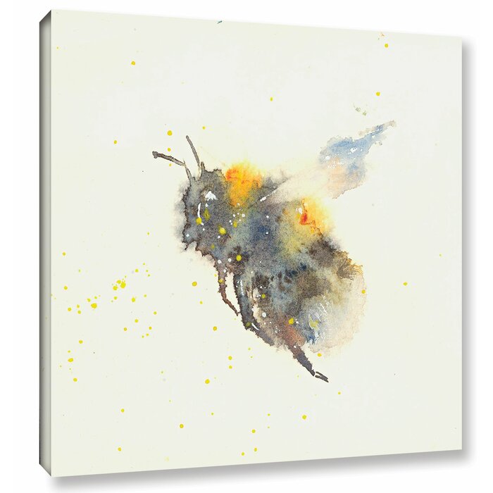 Wrought Studio 'Bee' Painting Print on Wrapped Canvas & Reviews | Wayfair