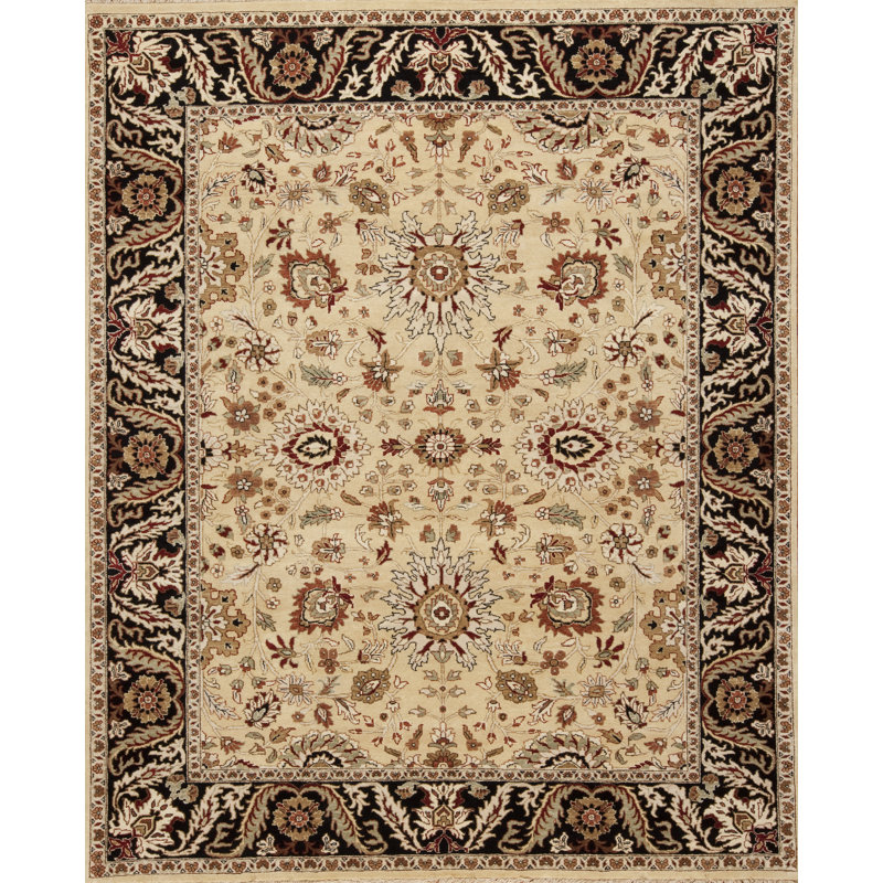 Mahal Hand Knotted Wool Area Rug, Rectangle 8' x 10'