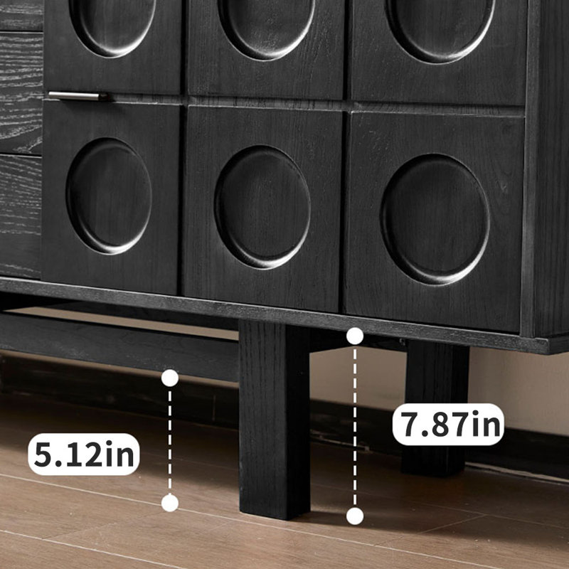 French style retro practical TV stand