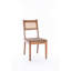 Ensemble de 2 chaises d'appoint en cuir avec bandes tissées - 18 po K / j