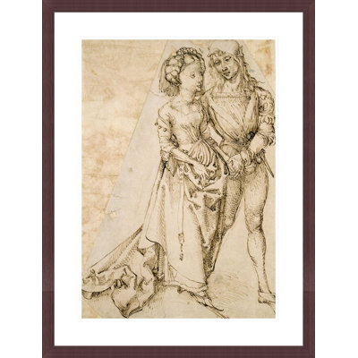 Lovers (plume et encre brune sur papier blanc) par Albrecht Dürer