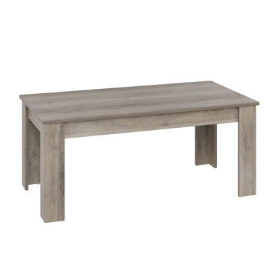 Table de salle à manger 63 "pour 4 à 6 personnes, table de cuisine en bois de ferme avec 4 pieds robustes, grand plateau de table épais, table de salle à manger rectangulaire pour couloir, cuisine, appartement