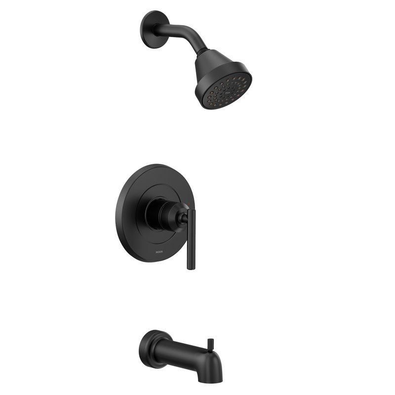 Robinet de baignoire et douche Gibson Eco Performance, Noir mat