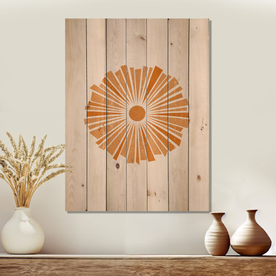 " Minimal Orange Radiant Sun I "