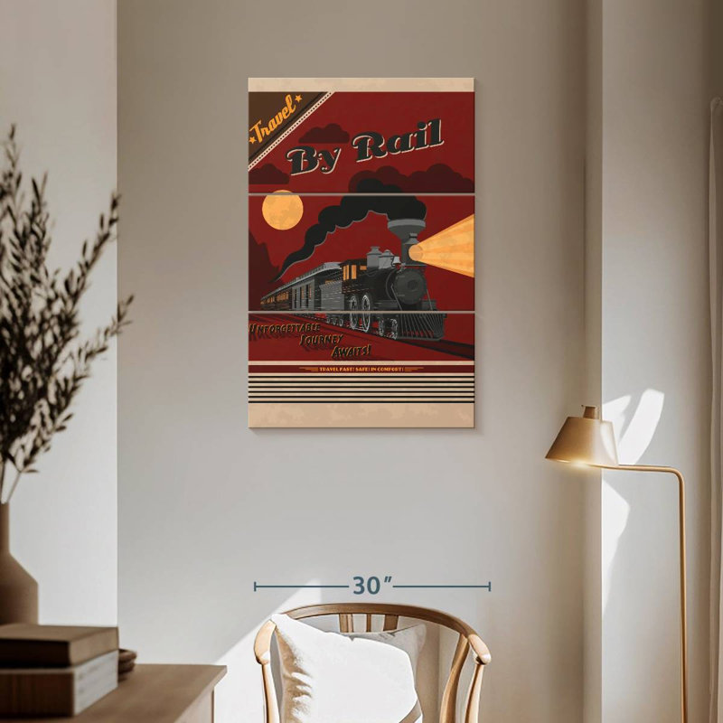 Mehar Travel By Rail Poster, 57" H x 36" W