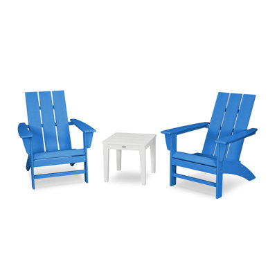 POLYWOOD® Modern Adirondack 2-Person Patio Seating Group