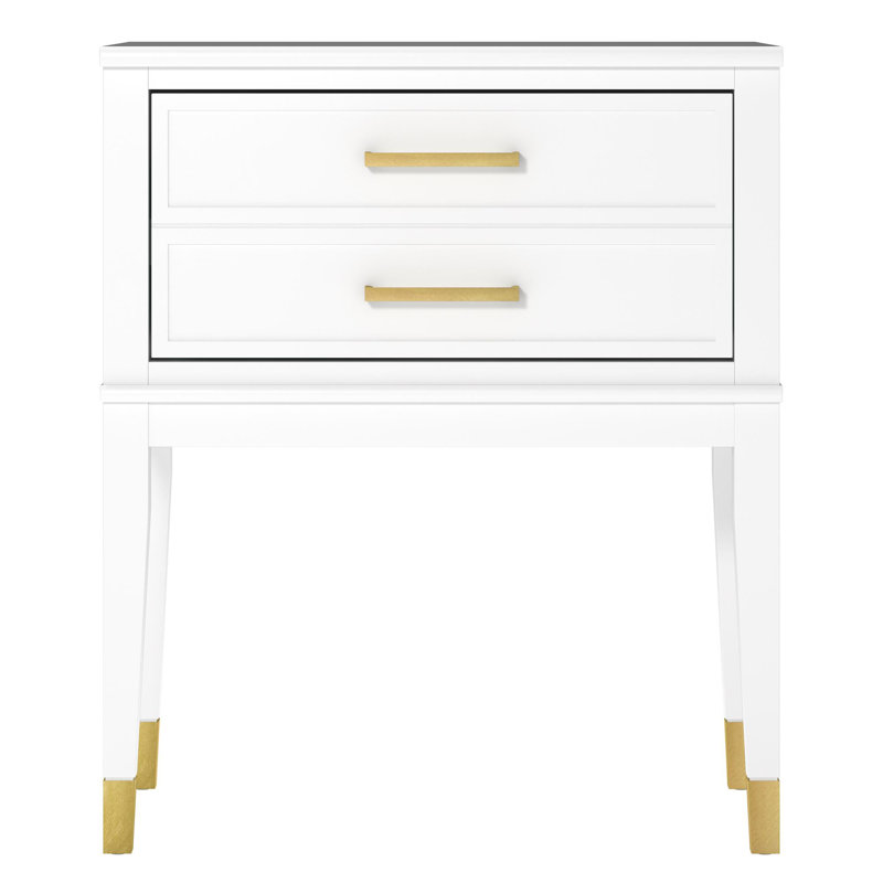 Westerleigh 1 Drawer End Table, White