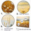 Golden Harvest Floral Field II - ensemble d'art mural floral-107754563-107754564