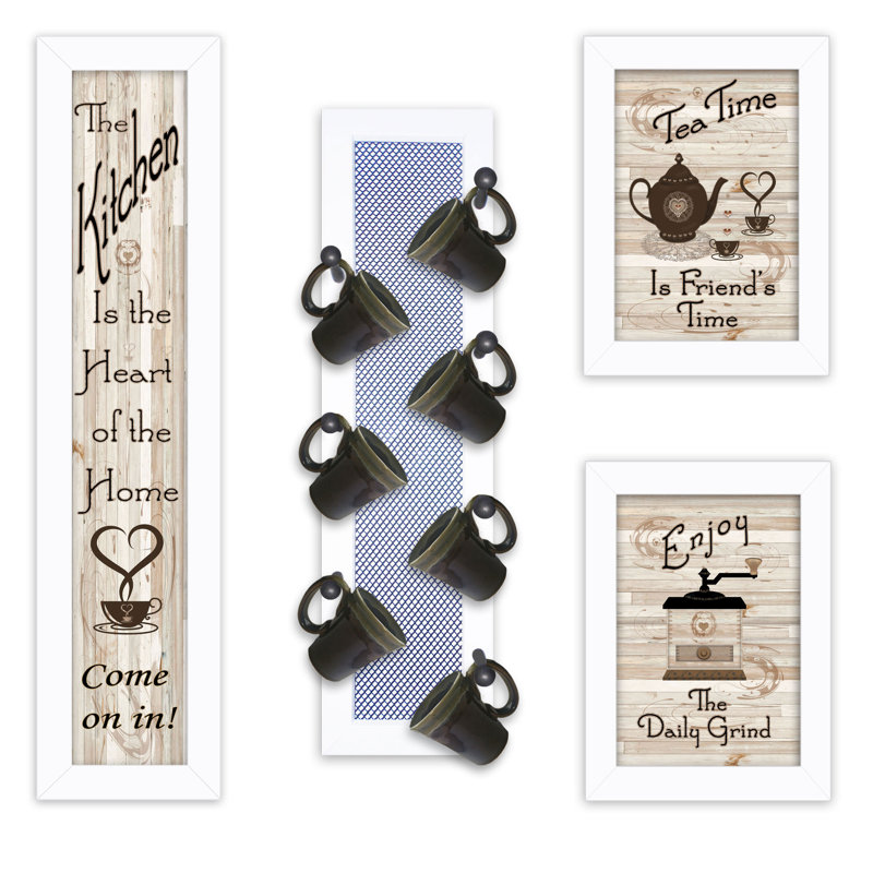 Handmade Farmhouse Food & Beverage Wall Decor, White