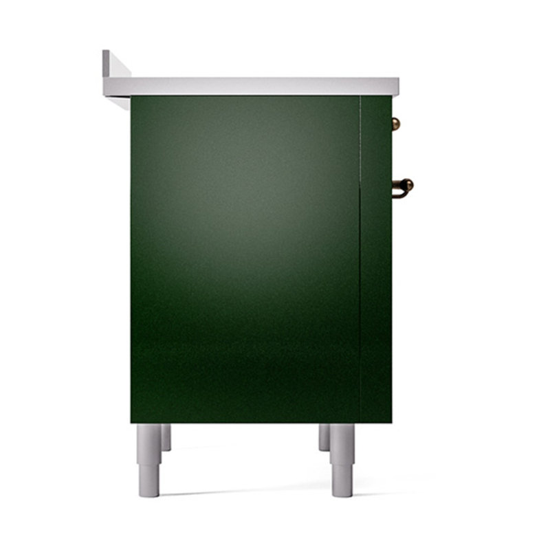 ILVE Nostalgie II Noblesse 36 po à induction, Emerald Green/Bronze