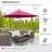 Patio Offset Umbrella With Base