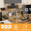 L-Shaped Desk with Drawers and Power Outlets