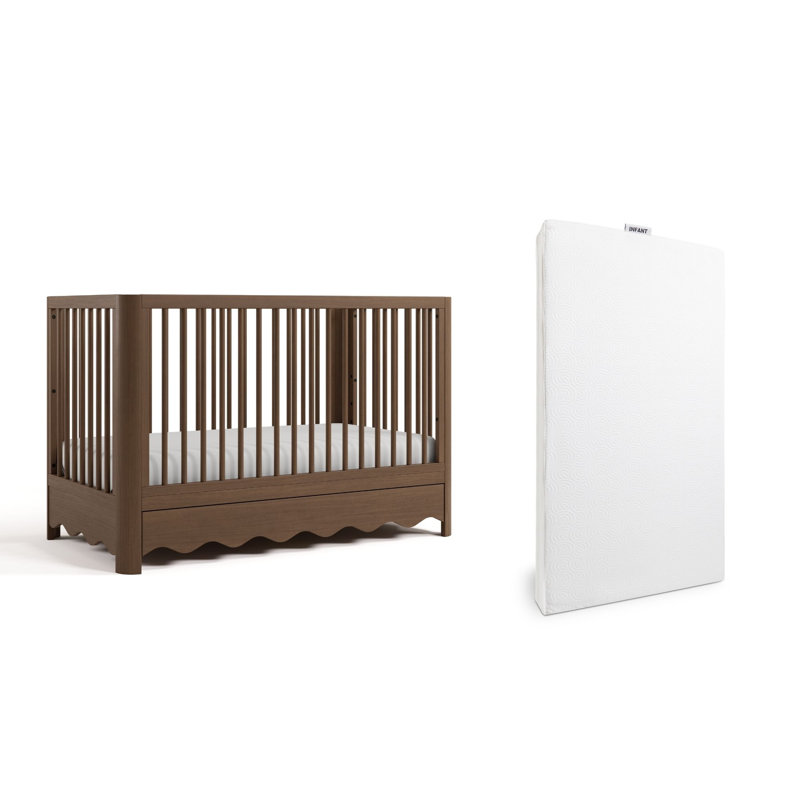 Casablanca 5-In-1 Convertible Crib With Mattress, Hazelnut