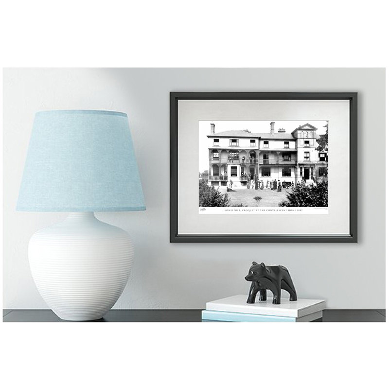 Lowestoft, Croquet At The Convalescent Home 1887 by Francis Frith - Single Picture Frame Print, 60cm H x 80cm W  x 2.3cm D