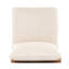 Canapé d'extérieur en bois d'acacia Terassi, finition teck clair avec coussin beige