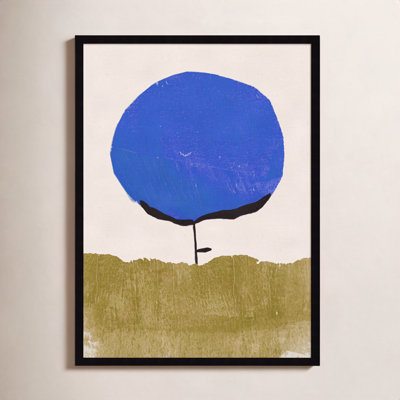 Blue Flower Print by Alisa Galitsyna