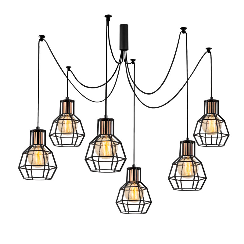 Luminaire suspendu géométrique à 6 lumières Daventry