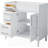 Freestanding Bathroom Storage Cabinet with 2 Drawers and a Tip-out Drawer