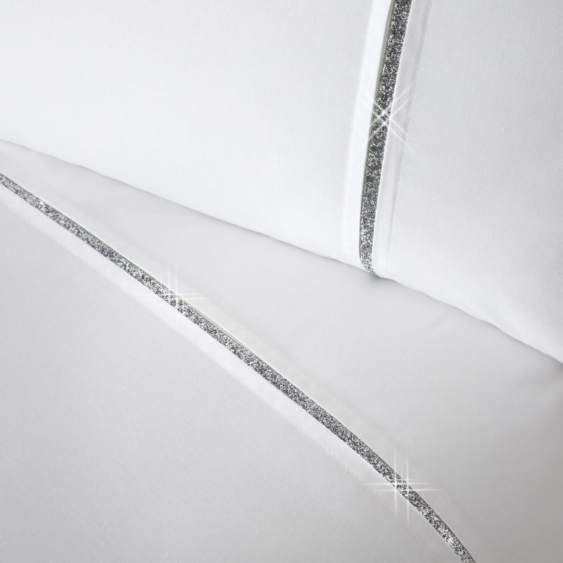Sparkle Bands Duvet Cover Set with Pillowcases, Single - 1 Standard Pillowcase
