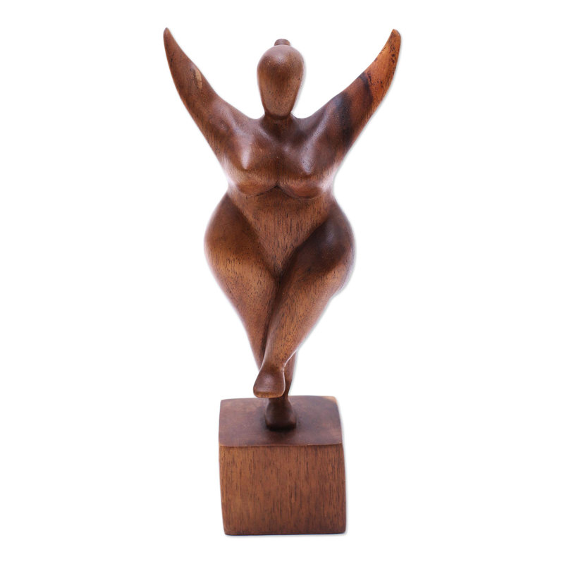 People Wood Garden Statue