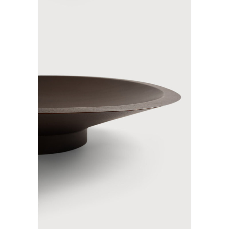 Satellite Handmade Solid Wood Decorative Bowl