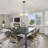 Atchison 19.68" W 5-Light Dimmable Drum Semi Flush Mount Crystal Chandelier for Dining Room Bedroom Kitchen Foyer-1873697546