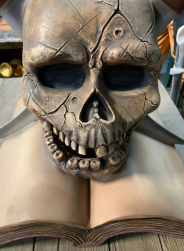 Jahncke Pirate Skull On Book Over Sized