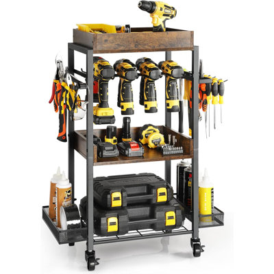 Electric Tool Organizer Garage Storage Organizer Rack