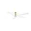 Visual Comfort Fan Aspen 84 Indoor Ceiling Fan with Threaded Downrod, Matte White blades and Handheld Remote-1021112457