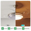 Ventilateur de plafond à DEL moderne de 42 pouces avec lumière et télécommande