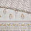 Ensemble de literie pour lit double/queen, couette réversible 3 pièces à motif floral rose doré