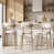 Beige Seat/Wood-grain Metal Legs selected