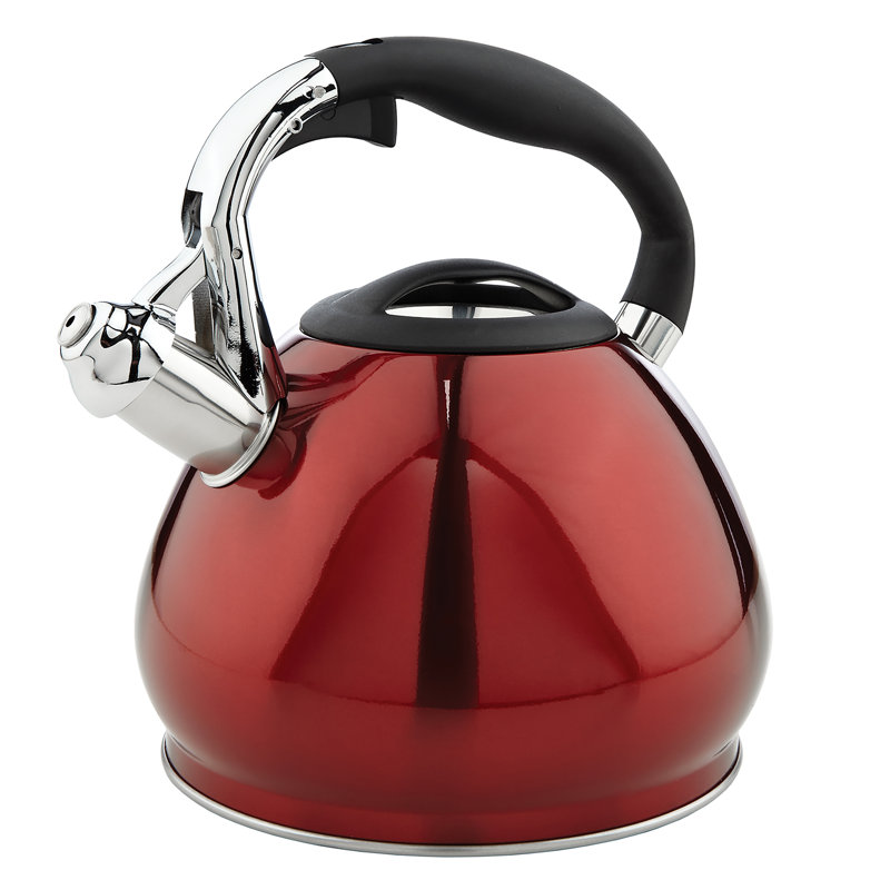 Détails de la cuisine Bouilloire pour cuisinière en acier inoxydable, Rouge