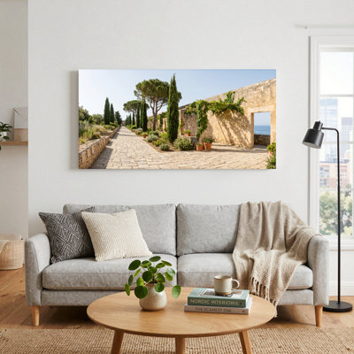 Ensemble de 1 tableau sur toile Jardin méditerranéen