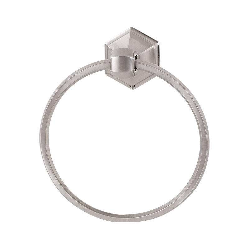 Nicole Wall Mounted Towel Ring, Polished Nickel
