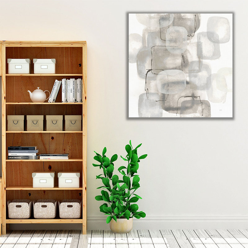 Neutral Stacking I - reproduction d'art sur toile, H 20 po x l 20 po