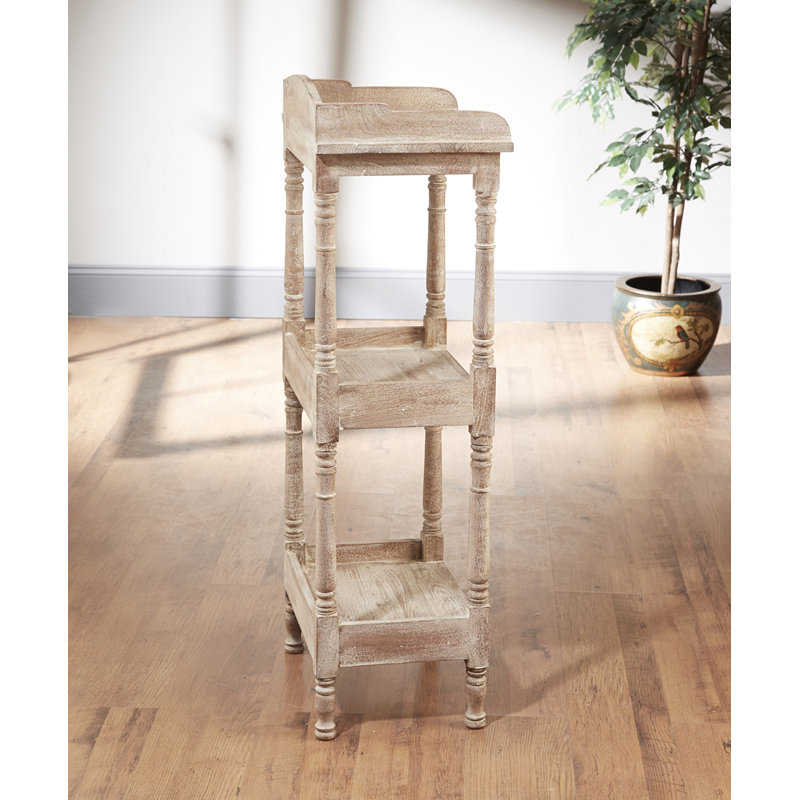 Shaws Solid Wood Cube Bookcase, Weathered Sand