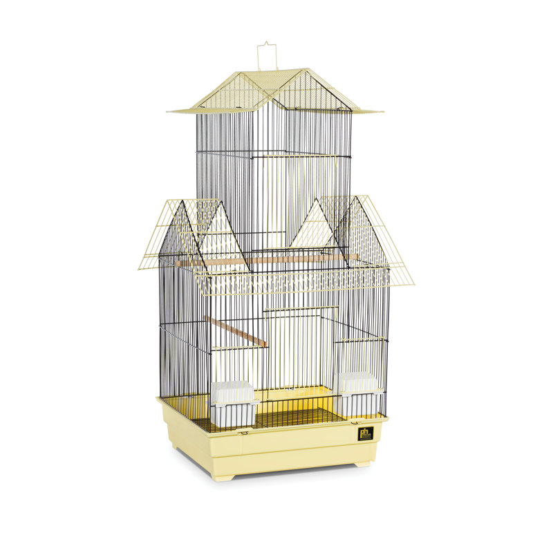 Cage à oiseaux 32 po Cerryn, Jaune et noir